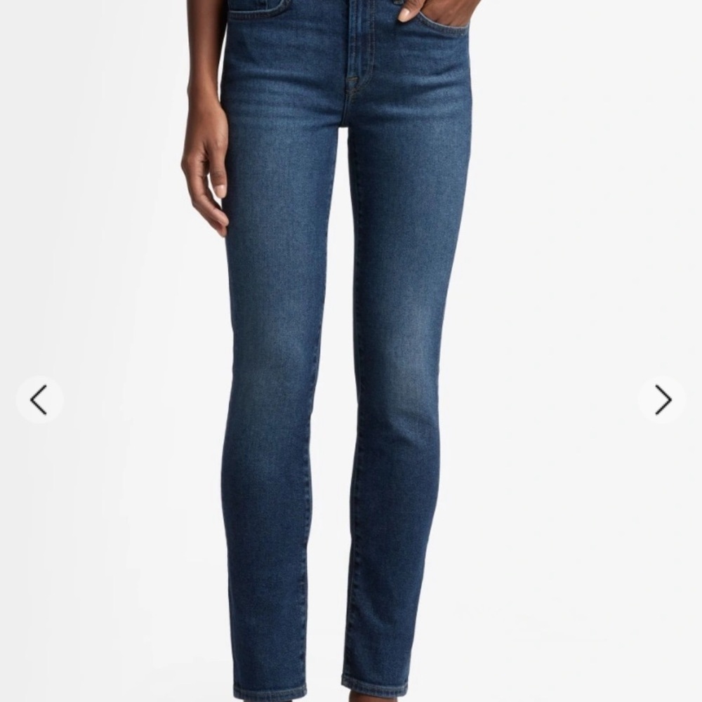 7 For All Mankind Jeans sz26 Blue‎ Medium Wash Roxanne Skinny Y2K